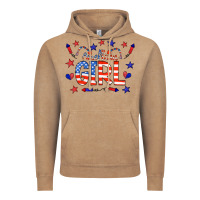 Vintage Coffee all american girl doodle letters Vintage Hoodie - CowCowDesign