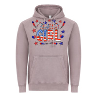 Vintage Zinc all american girl doodle letters Vintage Hoodie - CowCowDesign
