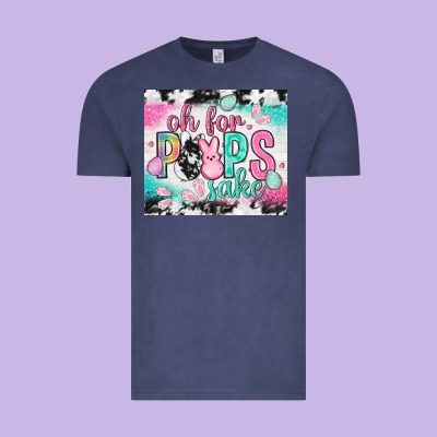 Oh For Peeps Sake With Cowhide Tumbler Easter Day Vintage Tee Designed By Howdyjamesfarm