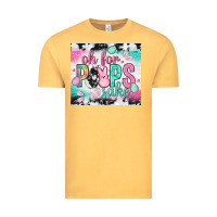 Vintage Mustard Oh for peeps sake with cowhide tumbler Easter Day Vintage Tee - HowdyJamesFarm