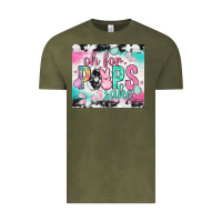 Vintage Olive Oh for peeps sake with cowhide tumbler Easter Day Vintage Tee - HowdyJamesFarm
