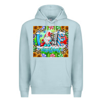 Blue Mist Love Christmas gnome Premium Hoodie - CowhideDigitalArt