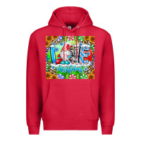 Cardinal Love Christmas gnome Premium Hoodie - CowhideDigitalArt