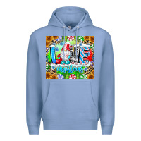 Colony Blue Love Christmas gnome Premium Hoodie - CowhideDigitalArt