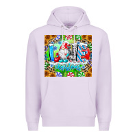 Lilac Love Christmas gnome Premium Hoodie - CowhideDigitalArt