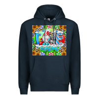Navy Love Christmas gnome Premium Hoodie - CowhideDigitalArt