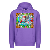 Purple Love Christmas gnome Premium Hoodie - CowhideDigitalArt