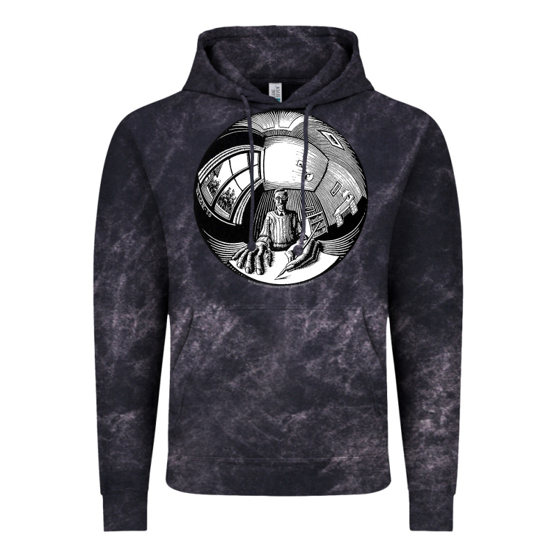 M.c. Escher Spherical Self Portrait Vintage Hoodie by longCreatives | Teevron