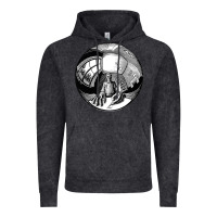 Vintage Black M.C. Escher Spherical Self Portrait Vintage Hoodie - longCreatives