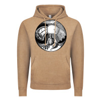 Vintage Coffee M.C. Escher Spherical Self Portrait Vintage Hoodie - longCreatives