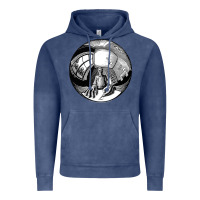 Vintage Denim M.C. Escher Spherical Self Portrait Vintage Hoodie - longCreatives