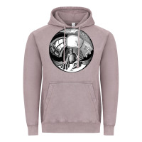 Vintage Zinc M.C. Escher Spherical Self Portrait Vintage Hoodie - longCreatives