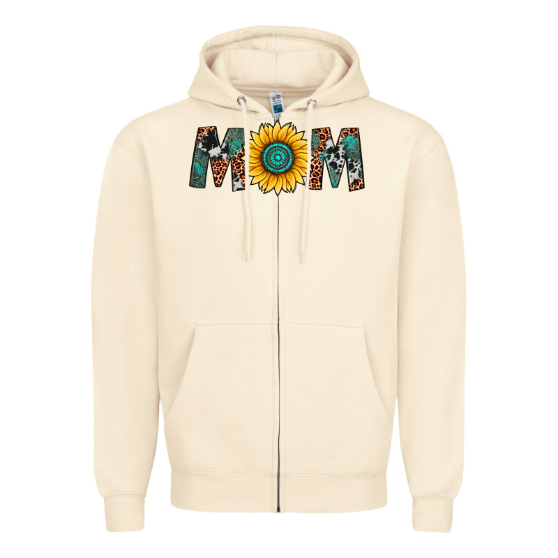 Sunflower Mom Zipper Hoodie by Artiststas | Teevron