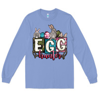 Colony Blue Easter egg hunter Long Sleeve Tee - OliviaCreatesArt