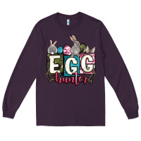 Plum Easter egg hunter Long Sleeve Tee - OliviaCreatesArt