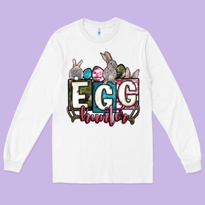 Easter Egg Hunter Long Sleeve Tee Designed By Oliviacreatesart