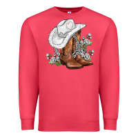 Cardinal white  cowgirl  and roses Premium Sweatshirt - AdoDesignShop