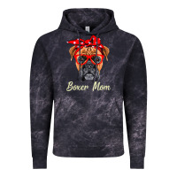 Cloud Black Boxer Mom Dogs  Mothers Day Dog Lovers Gifts For Women Vintage Hoodie - longCreatives