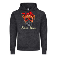Vintage Black Boxer Mom Dogs  Mothers Day Dog Lovers Gifts For Women Vintage Hoodie - longCreatives