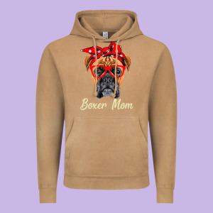 Boxer Mom Dogs  Mothers Day Dog Lovers Gifts For Women Vintage Hoodie Designed By Longcreatives