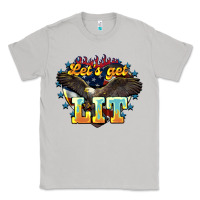 Moon Dust Let's get lit America Eagle 4th of july Classic Tee - HowdyJamesFarm