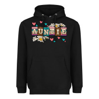Black daisy auntie Heavyweight Hoodie - AdoDesignShop