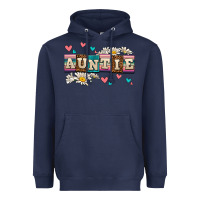 Navy daisy auntie Heavyweight Hoodie - AdoDesignShop