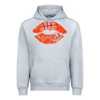 Heather Grey basketball lips Urban Hoodie - AdoDesignShop