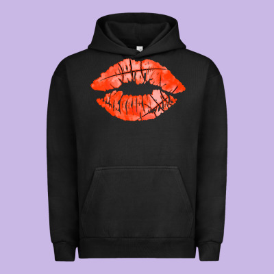 Basketball Lips Urban Hoodie Designed By Adodesignshop
