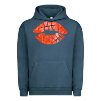 Pigment Midnight Navy basketball lips Urban Hoodie - AdoDesignShop