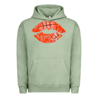 Pigment Oil Green basketball lips Urban Hoodie - AdoDesignShop