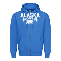 True Royal Alaska Mountains Forest Hunting Usa Zipper Hoodie - longCreatives
