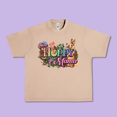 One Hoppy Mama Easter Day Urban Heavy Tee Designed By Howdyjamesfarm