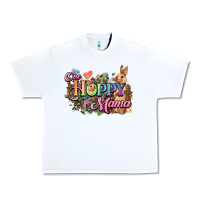 White One hoppy mama easter day Urban Heavy Tee - HowdyJamesFarm