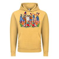 Vintage Mustard All American Mama Cow Flowers Vintage Hoodie - CowCowDesign
