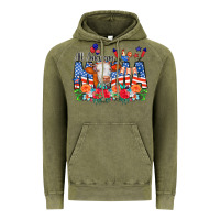 Vintage Olive All American Mama Cow Flowers Vintage Hoodie - CowCowDesign