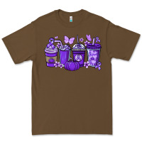 Cacao Cancer coffee cups purple ribbon Premium Tee - NancyCooperArtShop