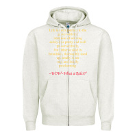 Oatmeal Heather Life Is Not A Journey To The Grave With The Intention Zipper Hoodie - longCreatives