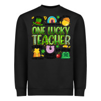 Black one lucky teacher lucky charm Heavyweight Sweatshirt - Artiststas