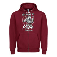 Burgundy being grandpa is an honor being papa is priceless, gift dad Zipper Hoodie - longCreatives
