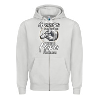 Dove Grey being grandpa is an honor being papa is priceless, gift dad Zipper Hoodie - longCreatives