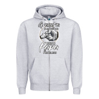 Heather Grey being grandpa is an honor being papa is priceless, gift dad Zipper Hoodie - longCreatives
