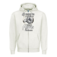 Oatmeal Heather being grandpa is an honor being papa is priceless, gift dad Zipper Hoodie - longCreatives