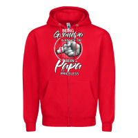 Red being grandpa is an honor being papa is priceless, gift dad Zipper Hoodie - longCreatives