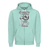 Seafoam being grandpa is an honor being papa is priceless, gift dad Zipper Hoodie - longCreatives