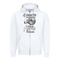 White being grandpa is an honor being papa is priceless, gift dad Zipper Hoodie - longCreatives