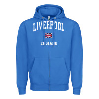 True Royal Liverpool England Vintage Athletic Sports Design Zipper Hoodie - longCreatives