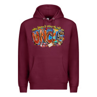Burgundy my favorite players call me uncle basketball Premium Hoodie - CowhideDigitalArt