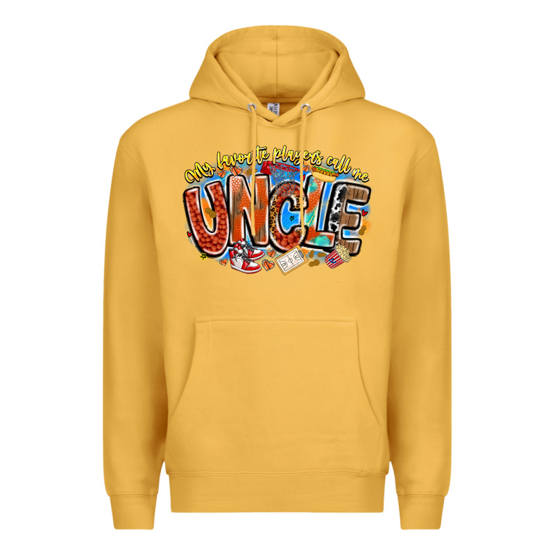 My Favorite Players Call Me Uncle Basketball Premium Hoodie by CowhideDigitalArt | Teevron