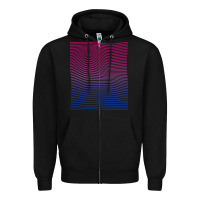 Black Bisexual Pride Subtle Bi Zipper Hoodie - longCreatives